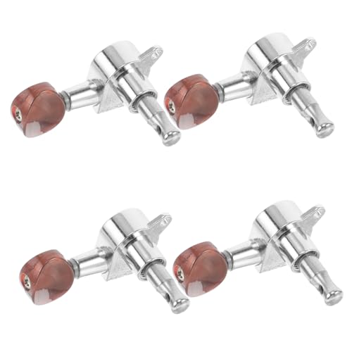 ERINGOGO 1 セット ギター完全密閉型チューナー エレキギターチューナー エレキギターのチューニングペグ ギターロックチューナー 金属 Silver