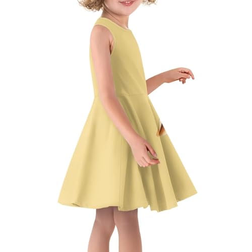 Girls Summer Sleeveless Dress Kids Flowy Swing Dresses for Toddler Girls3