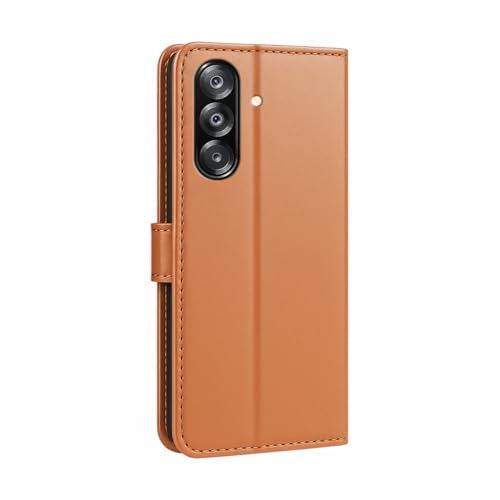 Image of AIBEX Shock Proof Flip Compatible for Samsung F17 5G / Samsung A17 5G / Samsung A26 5G Flip Cover Leather Finish | Inside TPU with Card Pockets | Wallet Stand | Complete Protection Flip Case