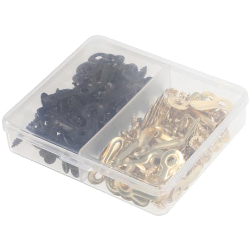 Image of Ciieeo 120Pcs Picture Frame Hardware Backing Clips Frame Fasteners with Screws for Hanging Photos Picture Frames and Artwork Frame Fixing Hardware