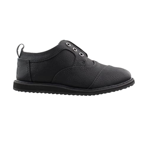TOMS Toddler Boys Brogue Slip On Casual Shoes - Black
