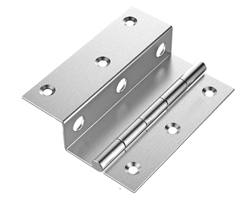 Image of Atlantic Stainless Steel L-Hinges 3 inch X 3 /4 inch X19 MM Matt Finish Pack of 24