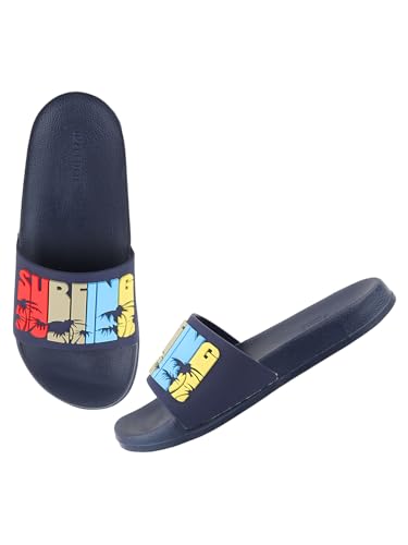 Image of URJO SURFING Kid's Sliders /Slippers Lightweight Super Flexible Arch Support Durable Anti Skid & Stylish Dailywear Sliders /Slippers Boy's & Girl's (URJO by Welcome)