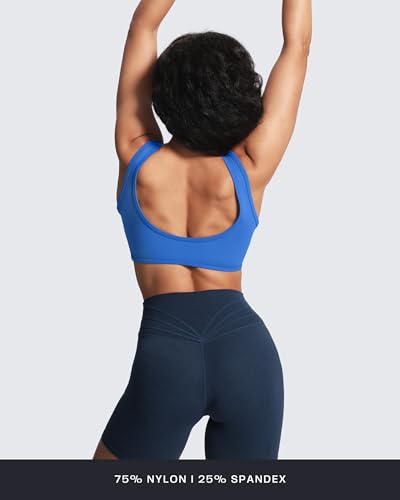 Image of Aoxjox Basic Baddie Sports Bra | women's workout fitness training gym yoga crop tank, 4-way stretch, moisture-wicking, quick-dry