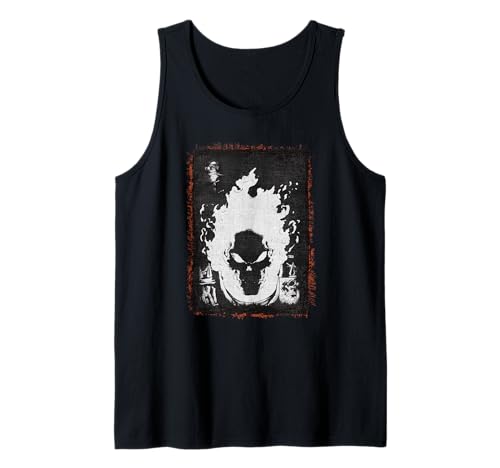 Camiseta Ghost Rider de tirantes ideal para ir al gimnasio o conciertos rock