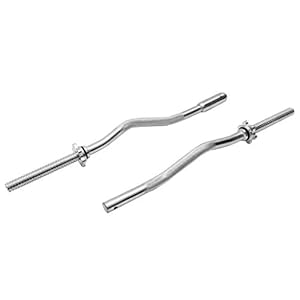 Weight Bars for Lifting Curl Barbell 47” Barbell 132LB Capacity, 1 Inch Weightlifting Barbell, Weights Lifting Power Lifting (Silver) Weight Lifting Bar