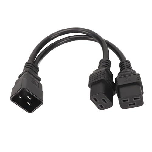 Dual IEC320 C19 to C20 Cable – Clean Desk, Safe Power Dual IEC320 C19 to C20 Cable – Clean Desk, Safe Power