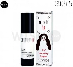 Delight18 IU Whitening Cream Glutathione 30g, Instant Brightening, Whitening, Make up Base by Delight18
