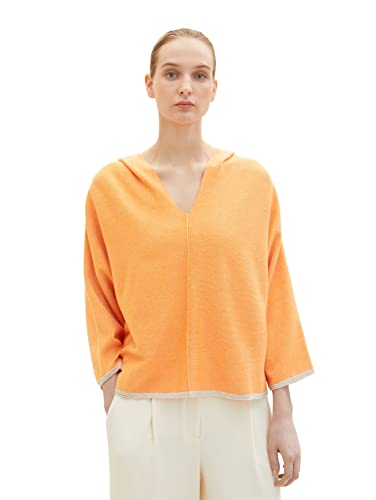 TOM TAILOR Damen 1035306 Pullover mit Flügelärmel und Kapuze, 32111 -...