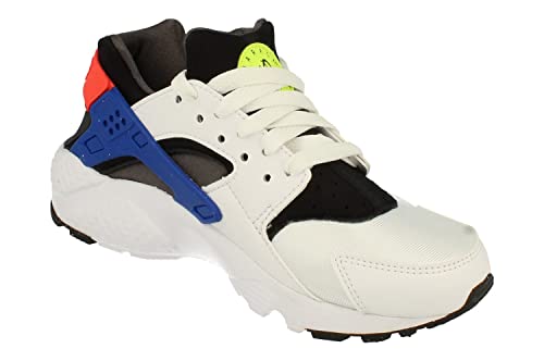 Nike Huarache Run GS Running Trainers DQ0975 Sneakers Shoes (UK 3 US 3.5Y EU 35.5, White Bright Crimson 100)4