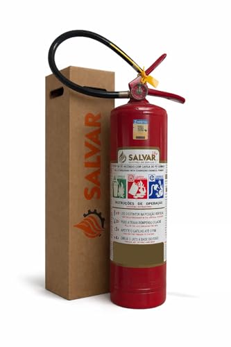 Extintor de Incêndio ABC 6 Kg, Validade 5 Anos, Classificação 4A-40BC, Inluso Placa de Sinalização e Suporte