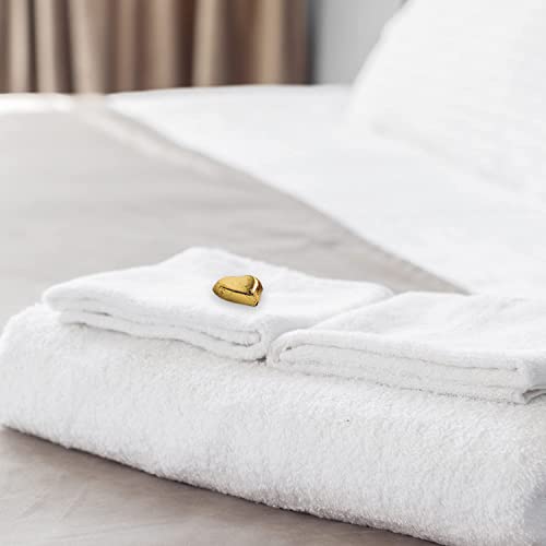 Günthart 150 Stück gold Schokoladen Herzen mit Nougatfüllung Rentier | Nougatcreme Rudolf | Schokoladenherzen gold | Give away | goldene Herzen aus Schokolade | Weihnachten (1,2 kg)