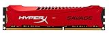 HyperX Savage - Memoria RAM de 4 GB (1600 MHz DDR3 Non-ECC CL9 DIMM, XMP), Rojo