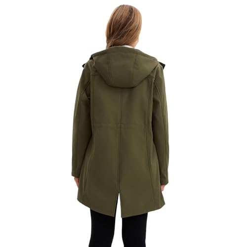 Chubasquero para mujer impermeable y transpirable con capucha ajustable 6