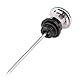 Keenso Ölmessstab, Motocross Aluminiumlegierung Ölmessstab Ölmessstab Thermometer 13,6x3,5cm(Schwarz) Auto- Und Motorradteile