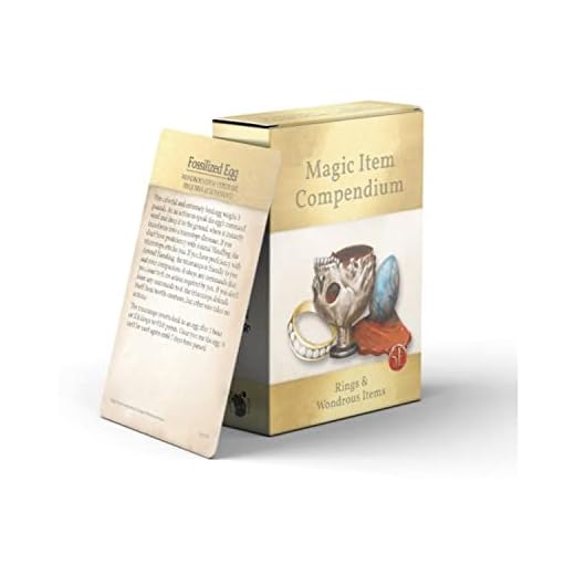 Nord Games Dungeons and Dragons 5th Edition Deck of Cards–Magic Item Compendium: Rings & Wondrous Items 50 Cards-Games for Adults and Kids–DND Books – Gaming Accessories-Compatible with D&D 5e