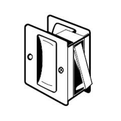 Don-Jo PDL-100 626 Cerradura para Puerta Corredera Acabado Cromo Satinado miniatura 1
