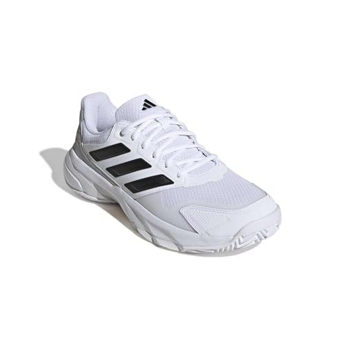 adidas Herren Courtjam Control 3 Clay Tennis Shoes, FTWR White/core Black/Grey Two, 46 2/3 EU – Ansicht 3