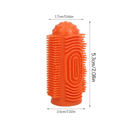 Escova de dentes para dedo de cachorro, Escova de dentes para cães 360 graus, Suprimentos compactos