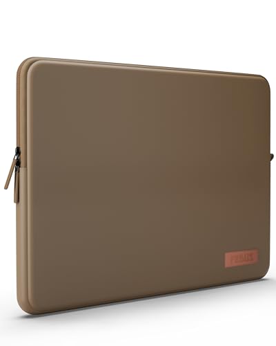 Image of FEDUS MONARC Designer Premium Vegan Leather Laptop Sleeve Bag Case 14 inch, Shockproof Office Laptop Cover Pouch Accessories Carrying Bag for MacBook, HP, Dell, Lenovo, Asus for Men & Women