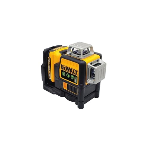 DEWALT Laser Level 360 Self Leveling, 3 Way Green Laser Leveler Tool 12V MAX with 2.0Ah Battery, Charger and Durable Carrying Case, 100 Ft, Tripod Compatible (DW089LG)