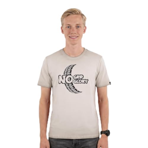 Image of Men's Round Neck Graphic Printed T-Shirt, Red | Premium Cotton Casual Riding Tee | Comfortable Regular Fit Crew Neck for Bikers & Everyday Wear