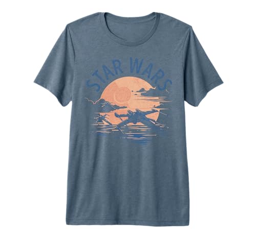Star Wars X-Wing Sunset t-shirt anti-déformation qui ne rétrécit pas au lavage