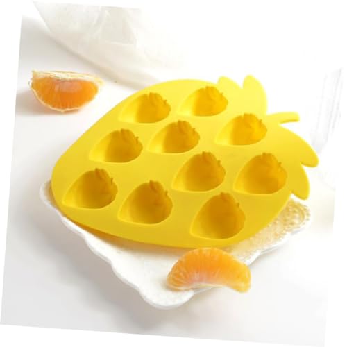 Molde para cubos de hielo en forma de fresa de silicona miniatura 2