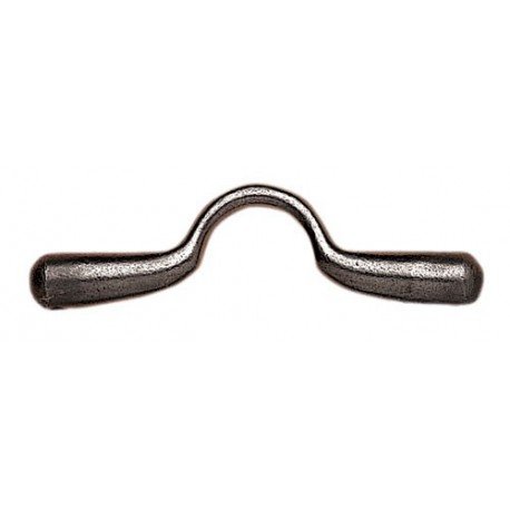 Bocado Roldan Con Barra Inferior Curva Asa Caldera Mediana Pavonado Medida:12.5/10/4 Opciones:embocadura MÓlvil Inoxidable