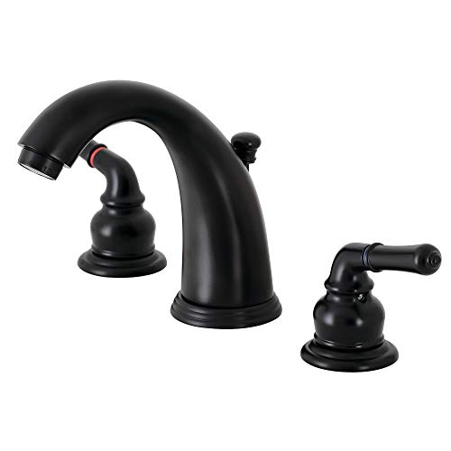 Kingston Brass KB980 Magellan Widespread Bathroom Faucet with Retail Pop-Up, 13 x 5 x 5.69, Matte Black