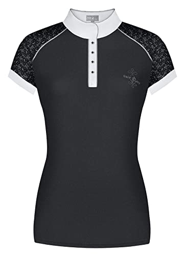 T-shirt de compétition Fairplay FP Anita pour femme noir en manches courtes