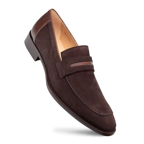 Mezlan - Galeno Suede - Men's Elegant Penny Loafer in Soft Suede Leather2