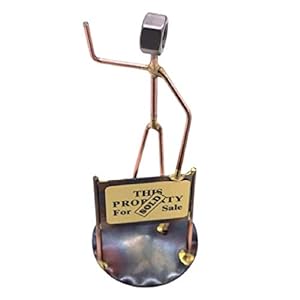 Real Estate Agent Collectible Handmade Metal Art Figurine, Desk Accessories, Trophy, Boss Gift, Office D?cor, Business Professional, Professional Gift