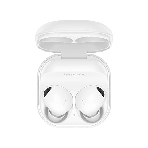 Samsung Galaxy Buds2 Pro Cuffie Bluetooth True Wireless, Cancellazione attiva dei rumori, Carica Wireless, Quality Sound, Resistenza IPX7, [Versione Italiana], White