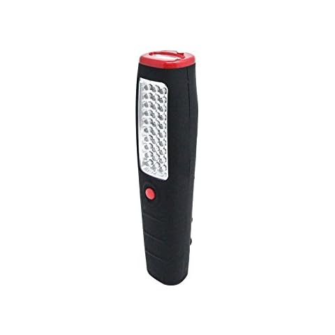 Linterna de Trabajo Electraline 58063, Negro/Rojo Cover