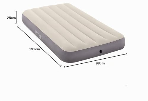 Intex 64101 - Luftmatratze Einzelbett Dura-Beam Single High, Aufblasbare Matratze mit Ventil...