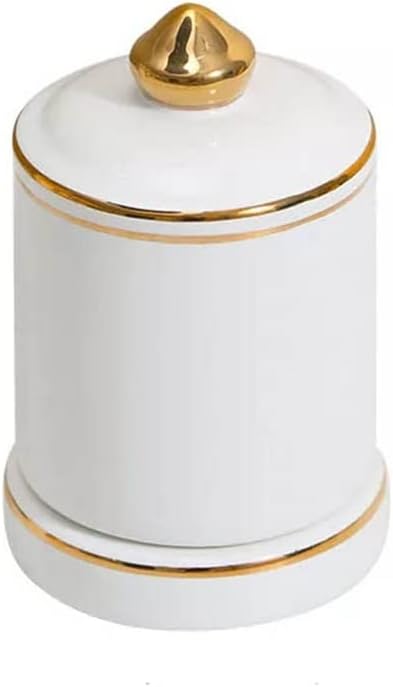 Desk Storage Box Portable Ceramic Toothpick Holder Storage Container Storage Box Dining Table Decorations (Color : C, Size : 6.5x6.5x10cm)