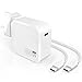 65W USB C Charger, GaN Fast Charger Compatible with HP Lenovo Dell Asus Acer Samsung HuaWei Google Laptop Chromebook Fast Charging Type C,and Mac Book pro, iPad, Phone, Android Devices