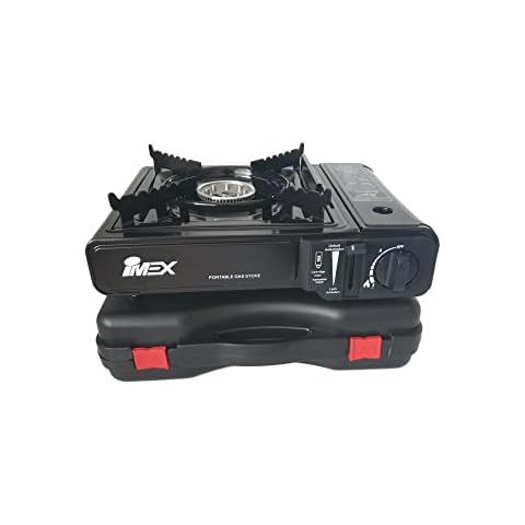 RSonic Campingkocher Gaskocher Gasherd Outdoor Kartuschenkocher Butangaskocher + 4 Kartuschen Cover