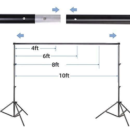 Backdrop Stand 6.5X10Ft Adjustable Photo Backdrop Stand Kit For Parties Wedding Photography With Carry Bag #TOP3