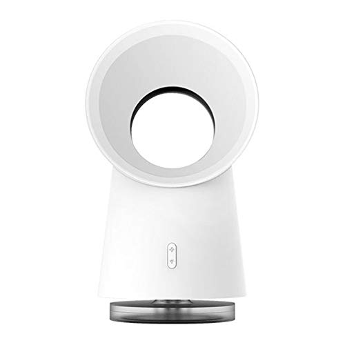 gfjfghfjfh Para Xiaomi Youpin Happy Life 3 en 1 Mini Ventilador de enfriamiento Ventilador de Escritorio sin Cuchilla Humidificador de Niebla LED Ventilador de luz