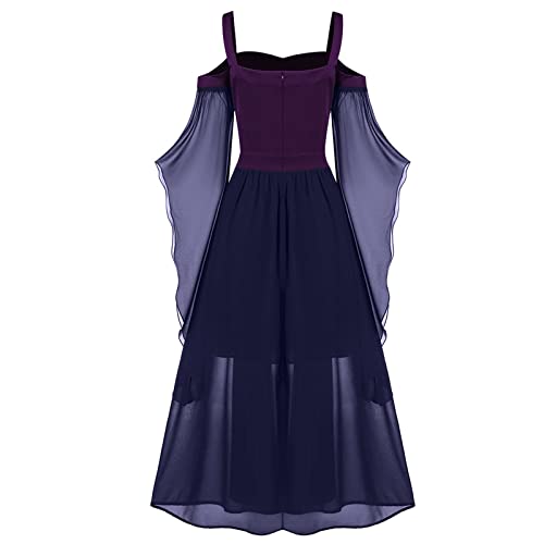 Vestidos góticos femininos renascentistas medievais vitorianos bruxa borboleta vestido steampunk cos