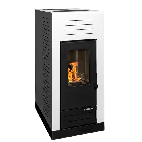 EIDER BIOMASA – Estufa de Pellets GIOVE 10,8 kW – Calienta hasta 315 m³ – Tolva 16 kg – Rendimiento 90% – Bajo Consumo – Programación Semanal – Display Digital – Salida 80 mm EIDER BIOMASA – Estufa de Pellets GIOVE 10,8 kW – Calienta hasta 315 m³ – Tolva 16 kg – Rendimiento 90% – Bajo Consumo – Programación Semanal – Display Digital – Salida 80 mm