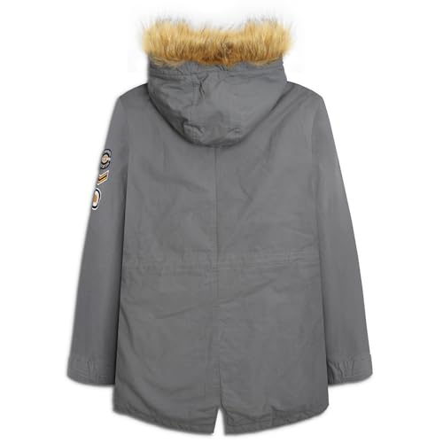 Mens Parka Faux Fur Hooded Jacket3