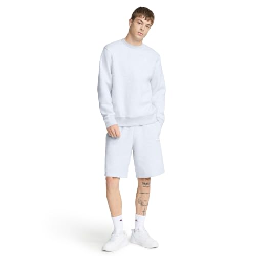 Champion Men's Powerblend Fleece Crewneck Sweatshirt, C Logo, New Manhattan Mist Heather, Small - image 5