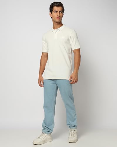 Image of Gap Men Solid Slim Fit Polo Neck Short Sleeves T-Shirt