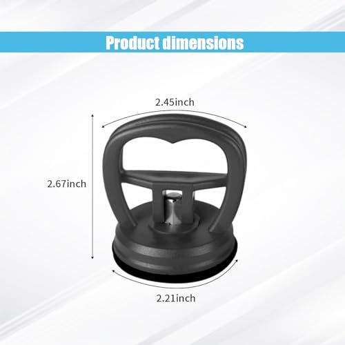 Image of 2PCS Car Dent Puller Kit Handle Lifter, Car Dent Puller Remover Tool, Powerful Suction Cup for Car Dent Repair, Glass and Tiles Lifting, and Objects Moving, Suitable for Most Car Models (Black)