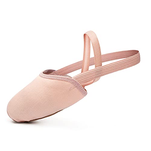 Stelle Half Soles Dance Shoes Women Men Canvas Lyrical Pirouette Ballet Shoes Turners Dance Shoes for Contemporary (Ballet Pink 1/2)