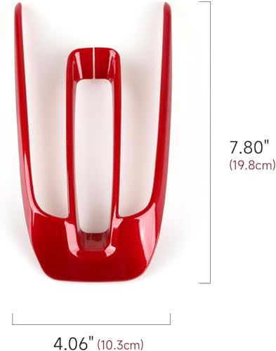 Image of Car Gas Center Gear Shift Panel Decals for Honda CR-V 2017-2022 Accessories CRV ABS Stickers, Red