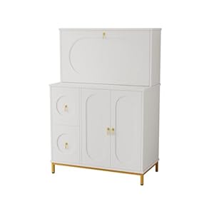 Generisch Sekretär Schreibtisch Office-Schrank Weiß